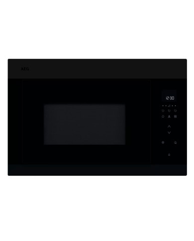 AEG MICROONDAS INTEG. 900W 26LT C/GRILL VIDRO PRETO MATE