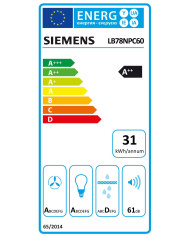 SIEMENS EXAUSTOR 70CM 3+1 INTENSIVO 800M3H PRETO