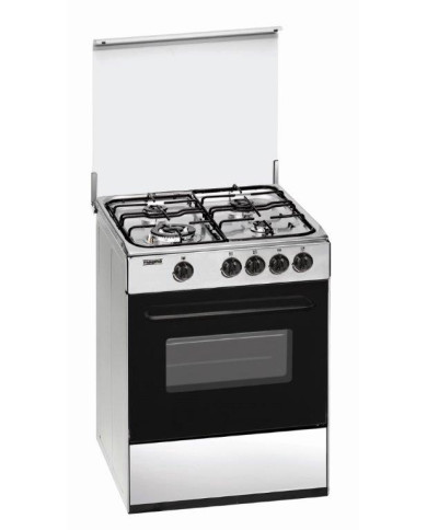 MAGMA FOGAO INOX 4 GAS C/TAMPA WOK 60x60CM