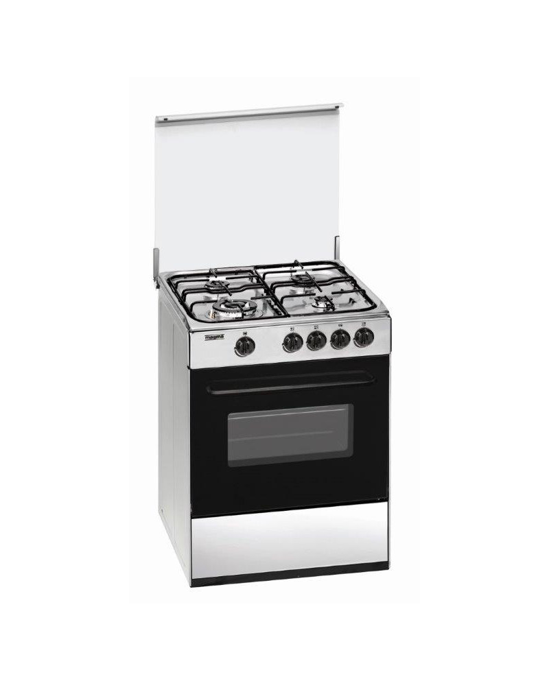 MAGMA FOGAO INOX 4 GAS C/TAMPA WOK 60x60CM