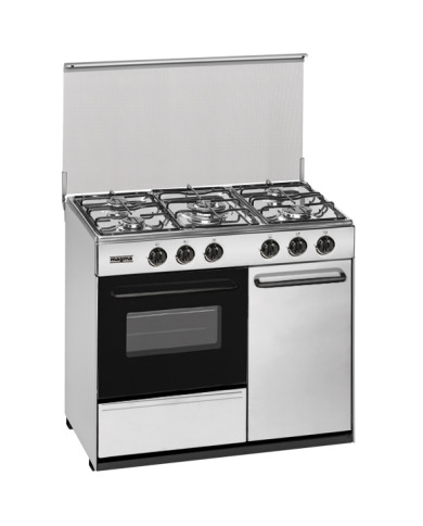 MAGMA FOGAO INOX 5 GAS C/TAMPA WOK 89x55CM C/PTBOTI