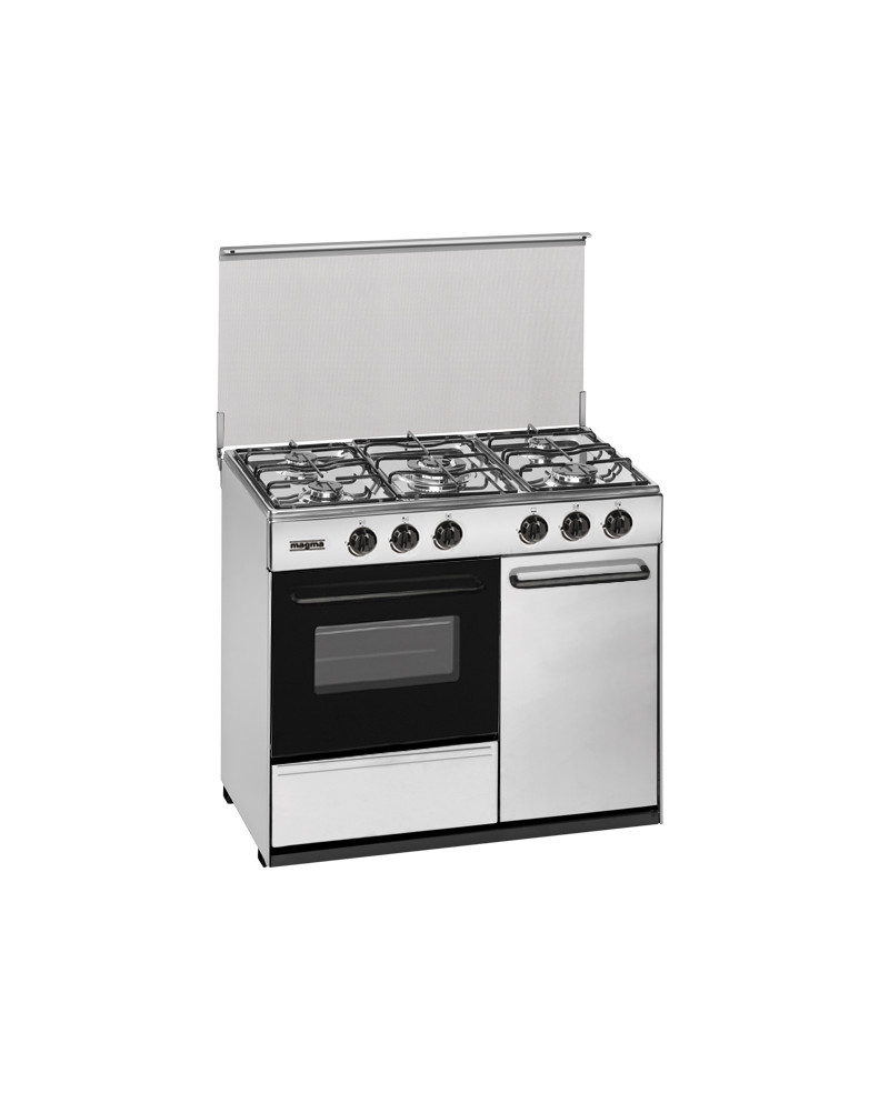 MAGMA FOGAO INOX 5 GAS C/TAMPA WOK 89x55CM C/PTBOTI