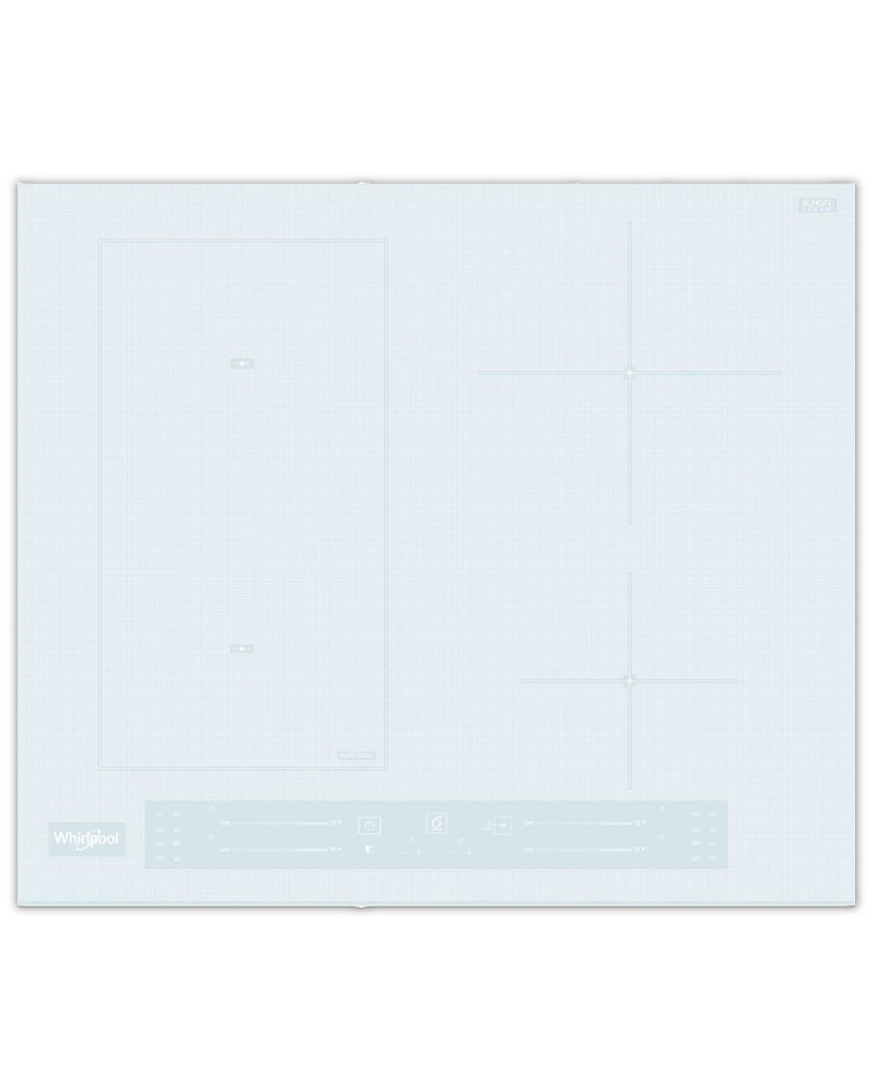WHIRLPOOL PLACA INDUÇAO 4ZONAS FLEXICOOK BRANCA