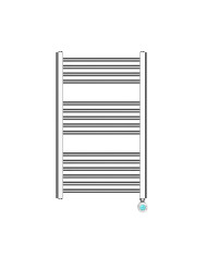 HAEGER TOALHEIRO 400W 80X50CM CROMADO