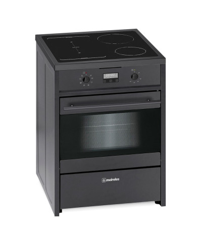MEIRELES FOGAO 60X60 4Z VITRO FORNO ELECT MULTIF PRETO