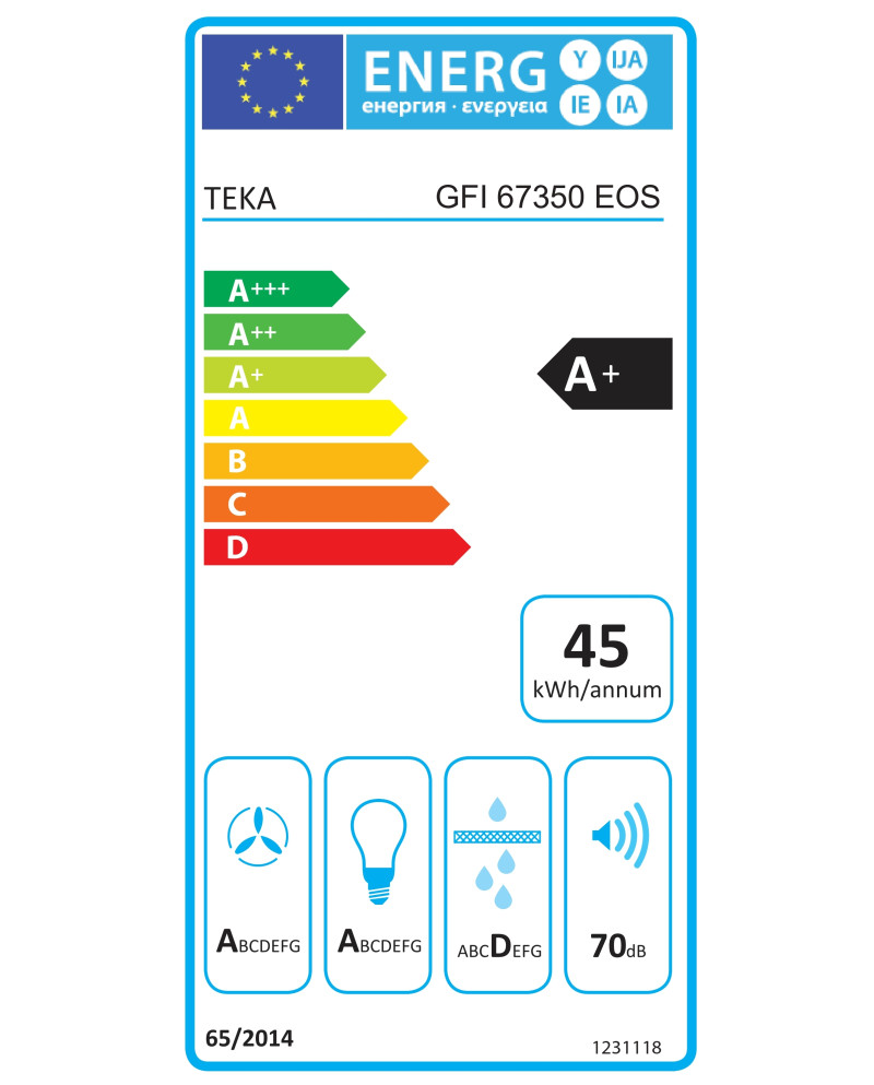 TEKA EXAUSTOR 60CM INTEGRA MAX 317M3H (A+)