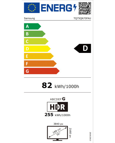 SAMSUNG NEO QLED 75" 4K SMART TV 4HDMI 2USB (D)