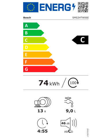 BOSCH MAQUINA LOUÇA 5PROG 13TALHERES BRANCO (C)