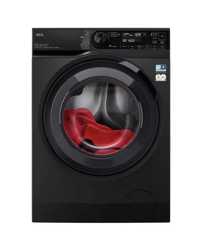 AEG MAQUINA LAVAR 10KG E SECAR 6KG 1600RT CINZA ESCURO (D)