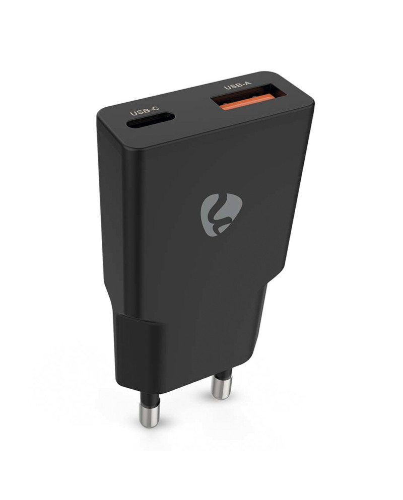 NEDIS CARREGADOR DE PAREDE RAPIDO 20W USB-A USB-C