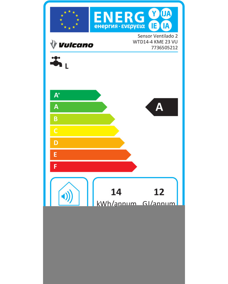 VULCANO ESQUENTADOR 14LT EXAUSTAO VENTIL GAS NAT A