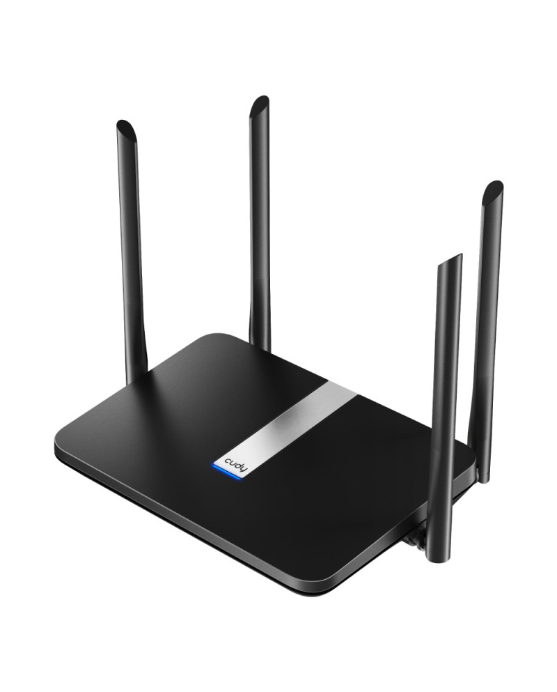 CUDY ROUTER AX1800 DUAL BAND WIFI 6 5 PORTAS 4 ANTENAS