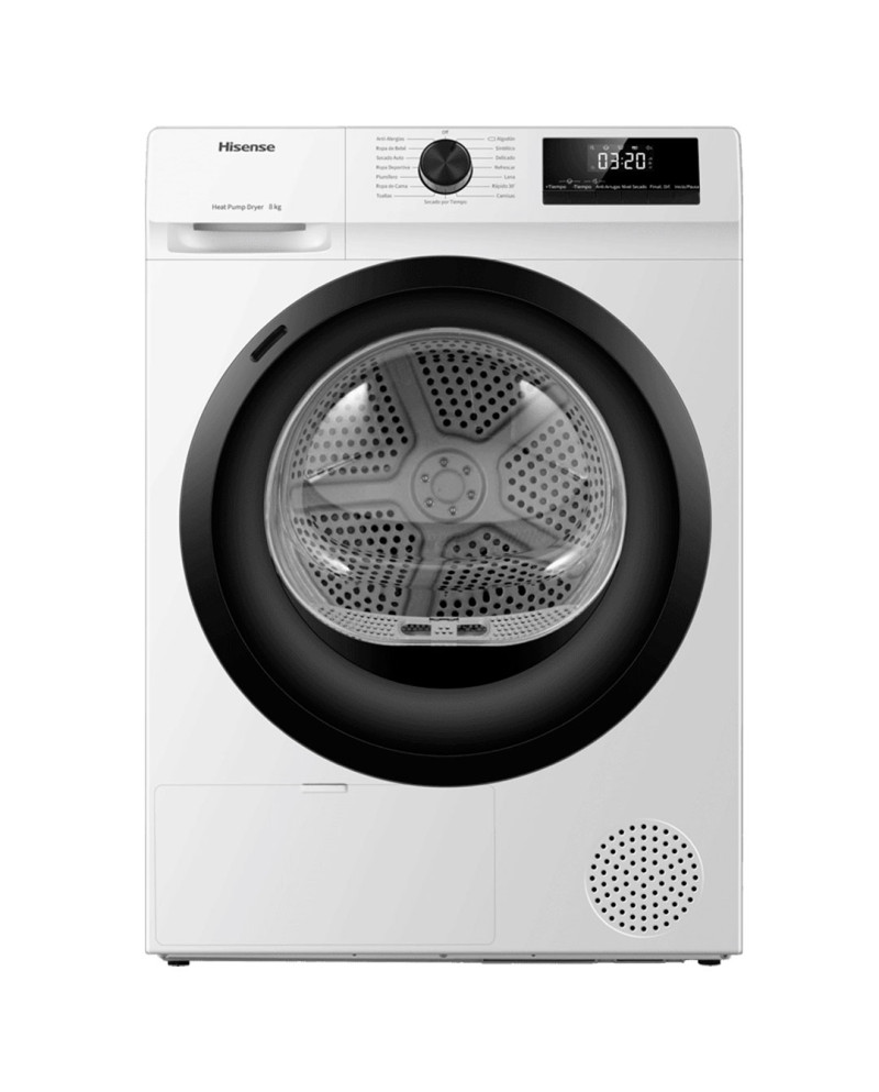 HISENSE SECADOR ROUPA 8KG BOMBA DE CALOR (D)