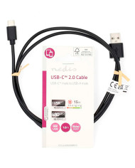 NEDIS CABO USB A MACHO USB C MACHO 15W 480 MBPS 1MT
