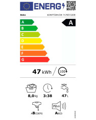 BEKO MAQUINA ROUPA 8KG 1400RT (A)
