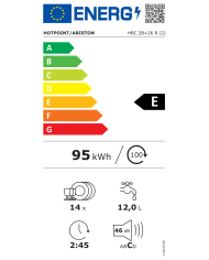 HOTPOINT MAQUINA LOUÇA INTEG PARCIAL 5PROG 14TALH (E)