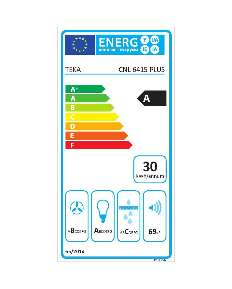 TEKA EXAUSTOR 60CM GAVETA 5VEL+INT MAX 385M3/H VIDRO PRETO A