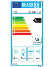 TEKA EXAUSTOR 60CM GAVETA 5VEL+INT MAX 385M3/H VIDRO PRETO A