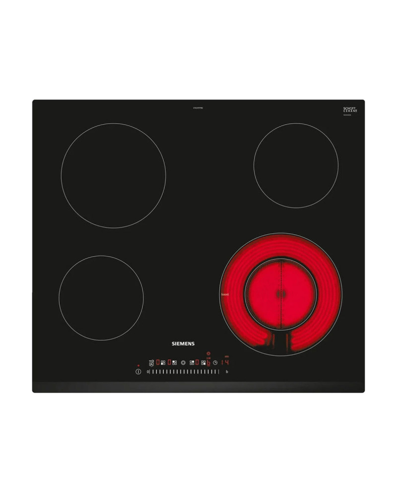 SIEMENS PLACA VITRO 60CM 4 ZONAS 1 ZONA DUPLA