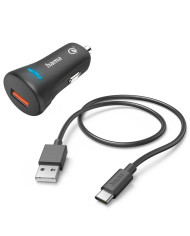 HAMA CARREGADOR RAPIDO P/AUTOM C/CABO DE CARREG USBC