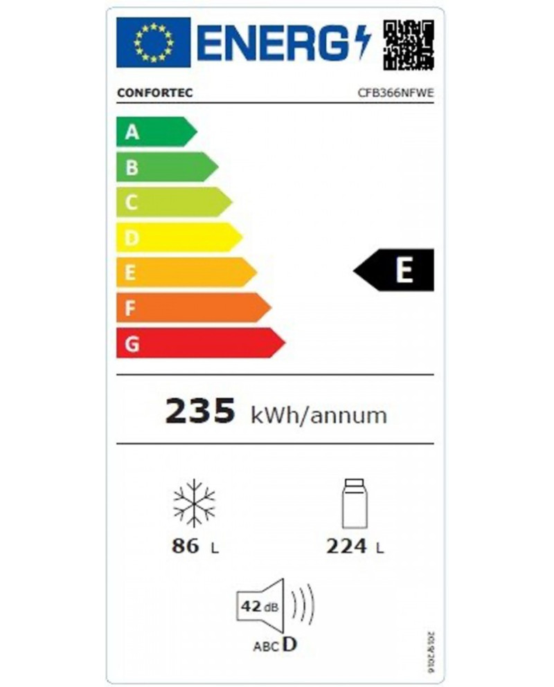 CONFORTEC COMBINADO 1880x595x630MT 310LT NF INOX (E)