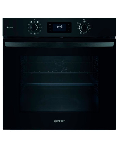 INDESIT FORNO MULTIF. HIDROLITICO 71LT PRETO A+