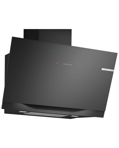 BOSCH CHAMINE PAREDE INCLINADA VIDRO PRETO 90CM (A+)