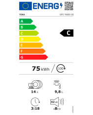TEKA MAQUINA LOUÇA 8PROG 14TALHERES INOX (B)