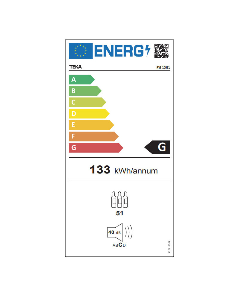 TEKA CAVE DE VINHO 51 GARRAFAS 1260X480X480MM (G)
