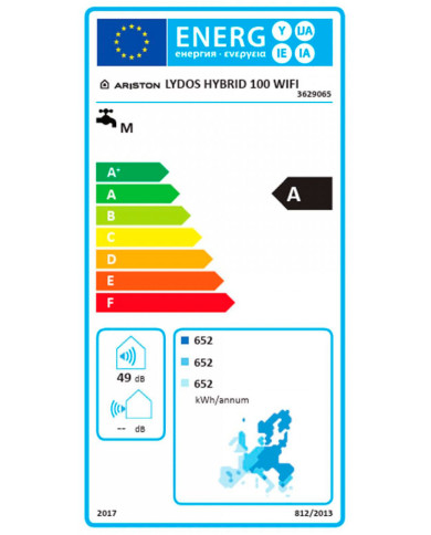 ARISTON TERMOACUMULADOR 130LT HIBRIDO LYDOS WIFI A