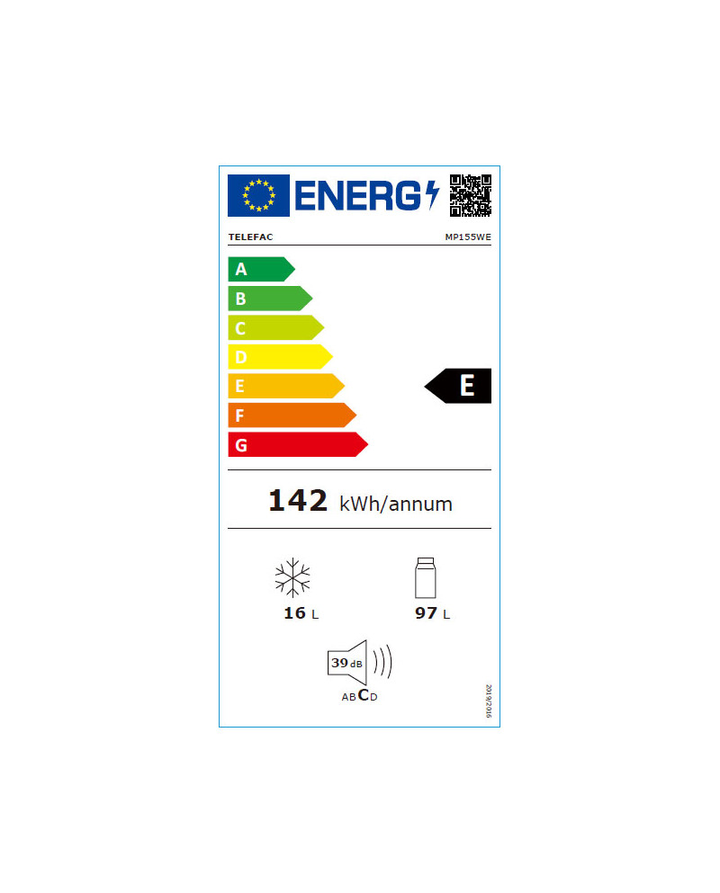 TELEFAC FRIGORIFICO 1 PORTA 85X54CM C/ CONG 113LT (E)