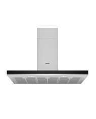 SIEMENS CHAMINE 90CM 739M3/H INOX VIDRO PRETO B