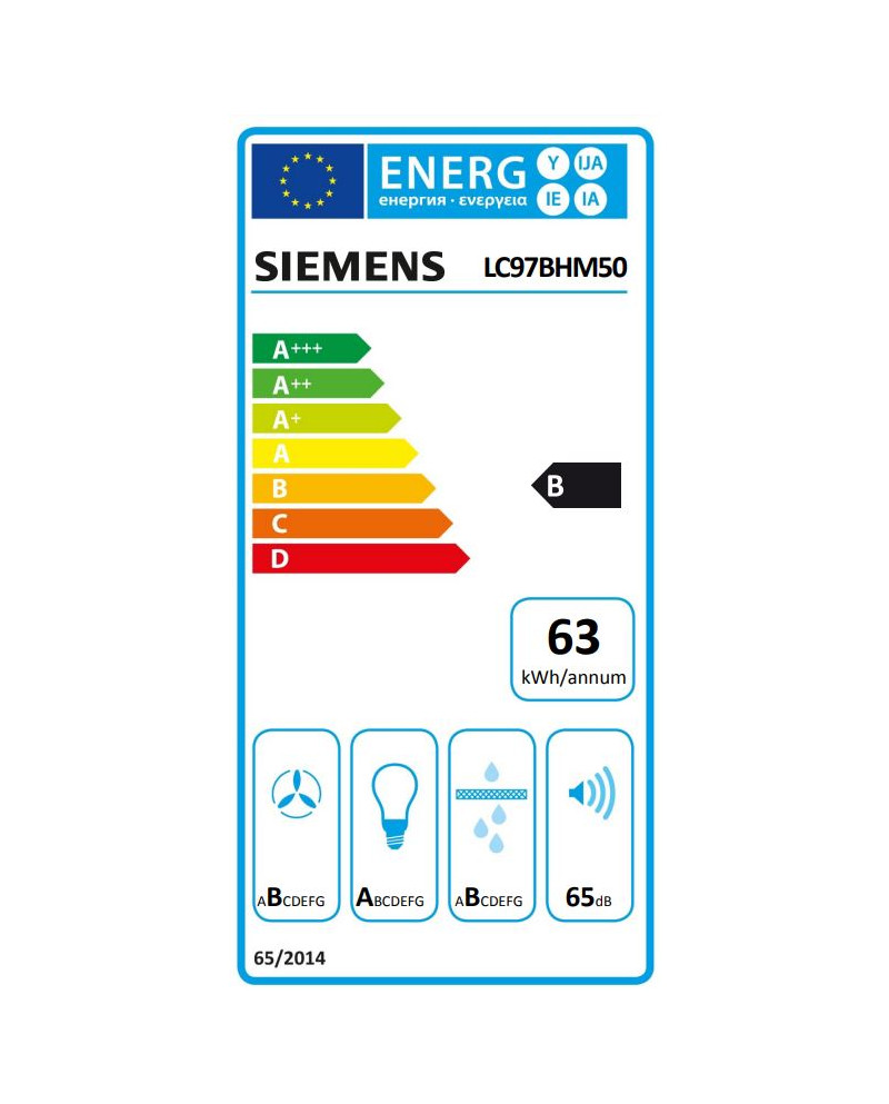 SIEMENS CHAMINE 90CM 739M3/H INOX VIDRO PRETO B