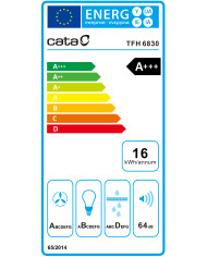 CATA EXAUSTOR  60CM 5+1TURBO 600M3/H INOX A+++