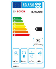 BOSCH EXAUSTOR 52CM 3VEL+1INT MAX 645M3/H (B)