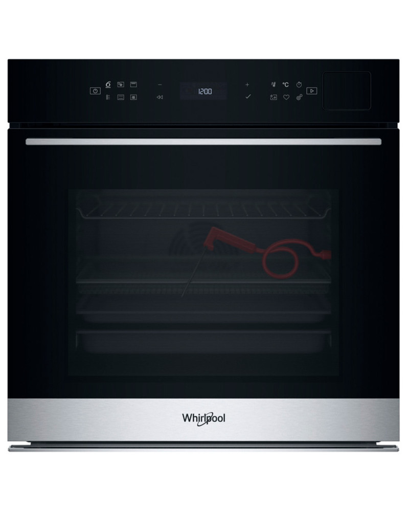 WHIRLPOOL FORNO MULTIF. PIROL E HIDRO 73LT INOX (A+)