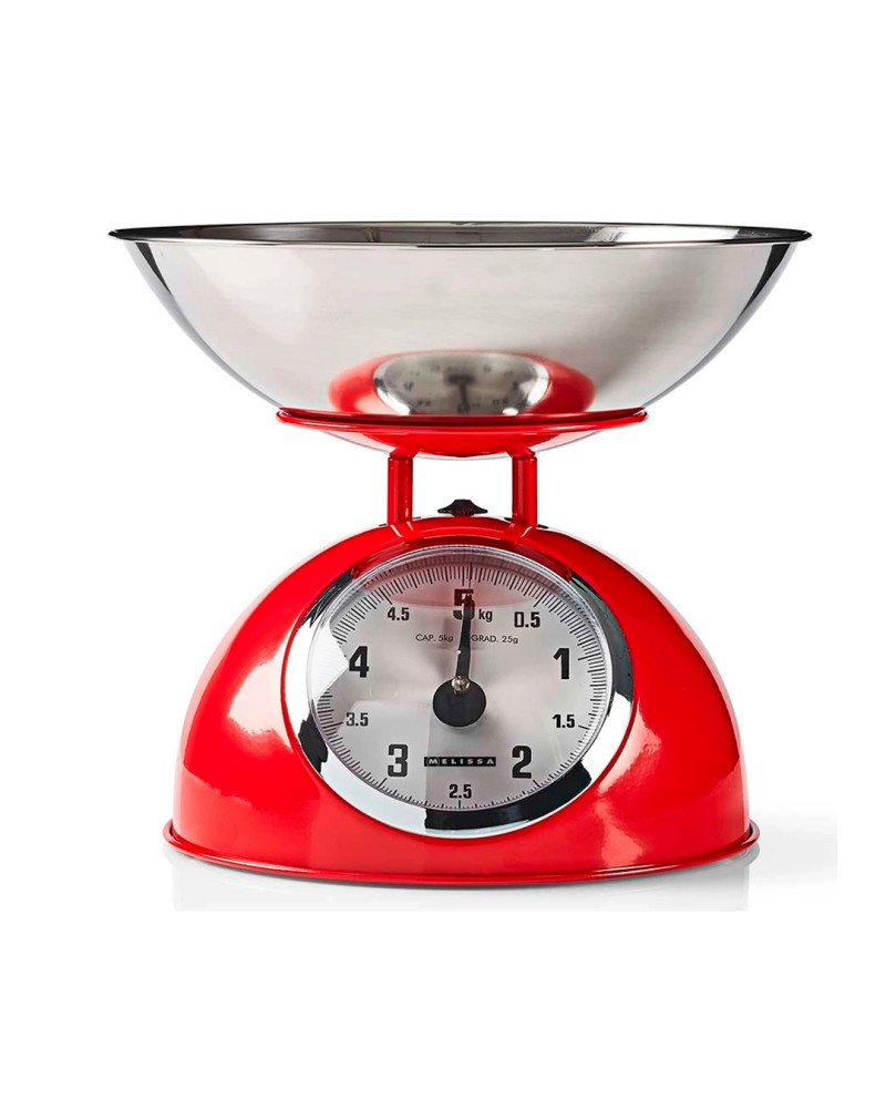 MELISSA BALANÇA COZINHA RETRO MAX 5KG VERMELHA