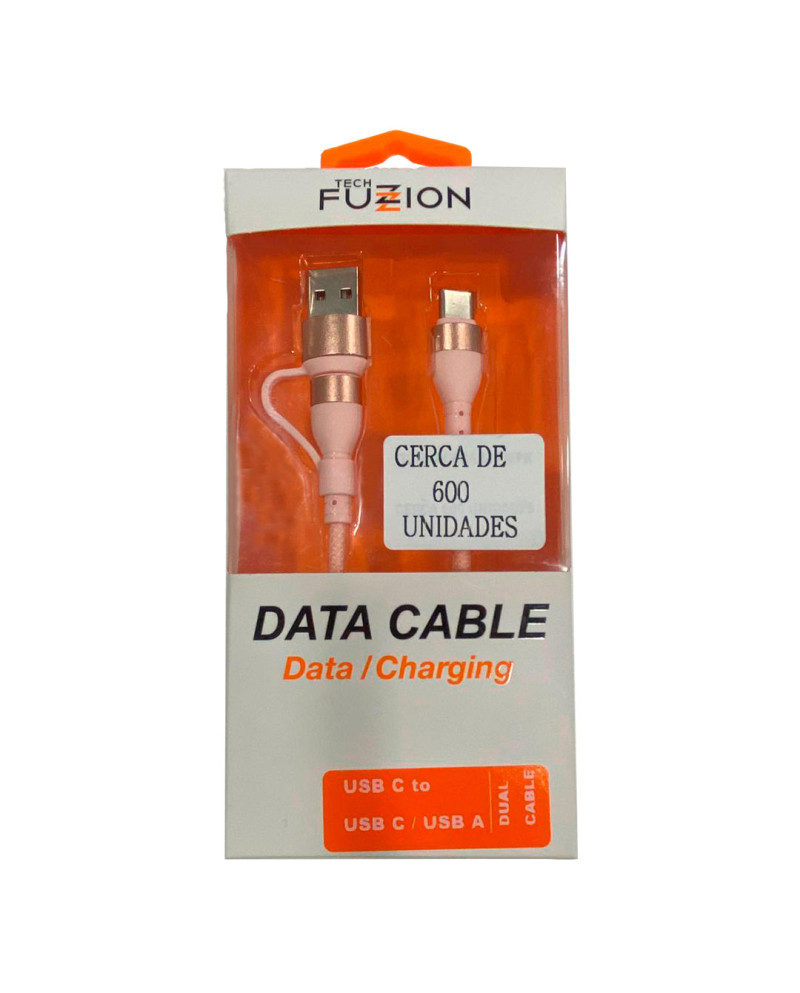 TECH FUZZION CABO USB USB C ROSA