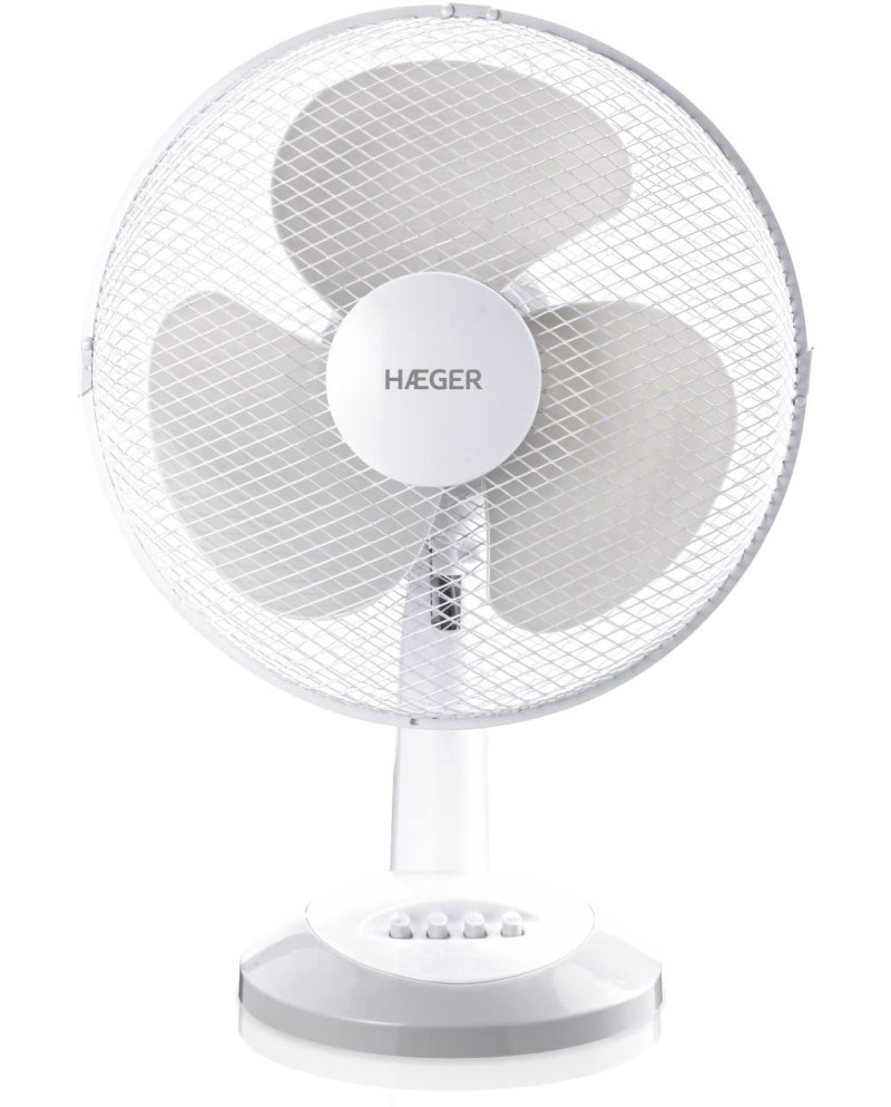 HAEGER VENTOINHA MESA DIAMETRO 30CM 40W 3VEL BRANCA