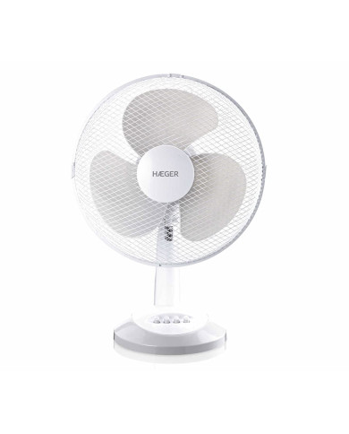 HAEGER VENTOINHA MESA DIAMETRO 40CM 45W 3VEL BRANCA