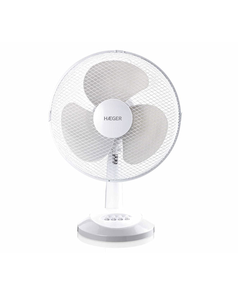 HAEGER VENTOINHA MESA DIAMETRO 40CM 45W 3VEL BRANCA