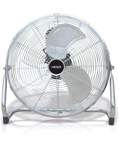 HAEGER VENTOINHA CHAO DIAMETRO 45CM 90W 3VEL CROMADA