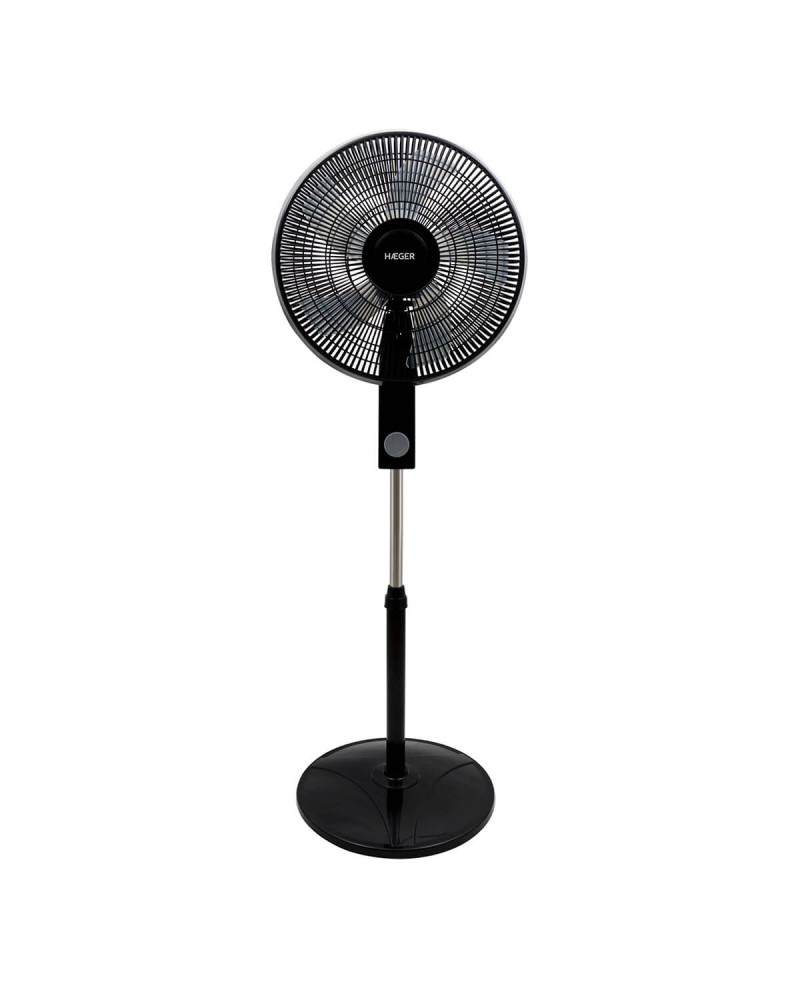 HAEGER VENTOINHA PE SMOOTH WIND 40CM PRETA