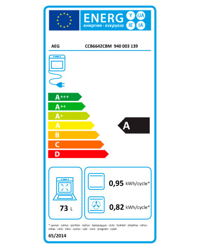 AEG FOGAO 4ZONAS VITRO FORNO 73LT ELETRICO INOX (A)