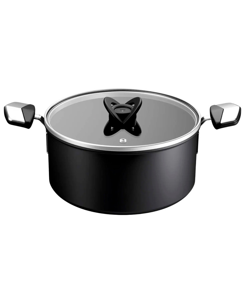 TEFAL TACHO EXCELLENCE INDUÇAO 24CM 5LT +TAMPA VIDRO