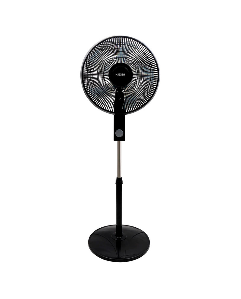 HAEGER VENTOINHA PE SMOOTH WIND 40CM PRETA