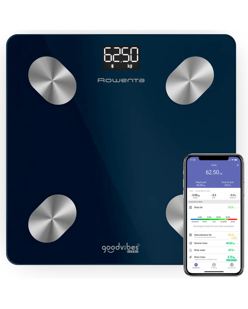 ROWENTA BALANÇA WC 160KG MAX CONETAVEL GOODVIBES LIFE+ 2.0