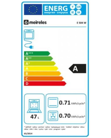 MEIRELES FOGAO VITRO 50X60CM FORNO ELETRICO 47LT BRANCO (A)