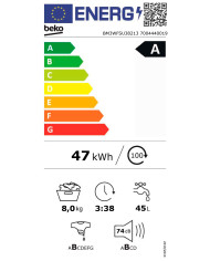 BEKO MAQUINA ROUPA 8KG 1200RT (A)