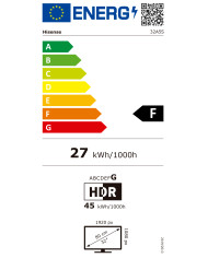 HISENSE LED 32" FHD SMARTTV 3HDMI 1USB (F)